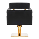 Gabbiano hairdressing chair Toledo gold black - BVShop