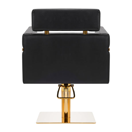 Gabbiano hairdressing chair Toledo gold black - BVShop