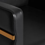 Gabbiano hairdressing chair Toledo gold black - BVShop