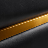 Gabbiano hairdressing chair Toledo gold black - BVShop