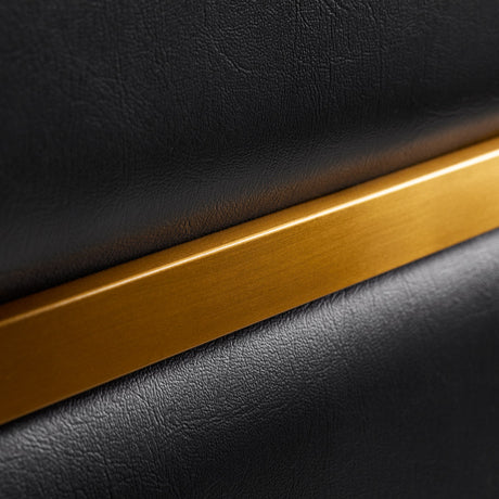Gabbiano hairdressing chair Toledo gold black - BVShop