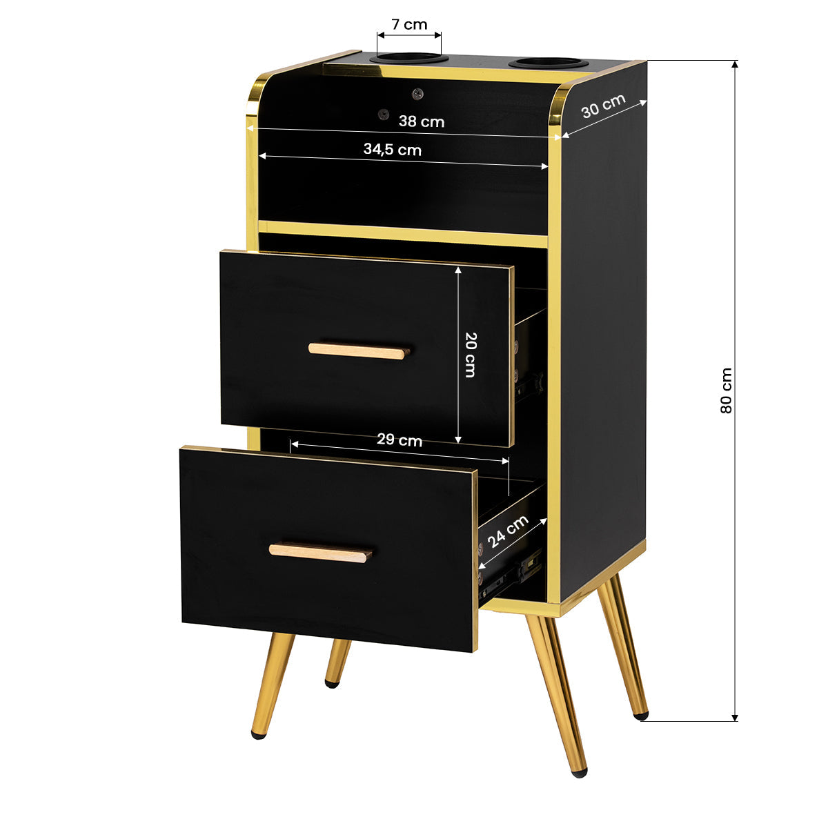 Gabbiano Hairdressing Helper Trix gold black - BVShop