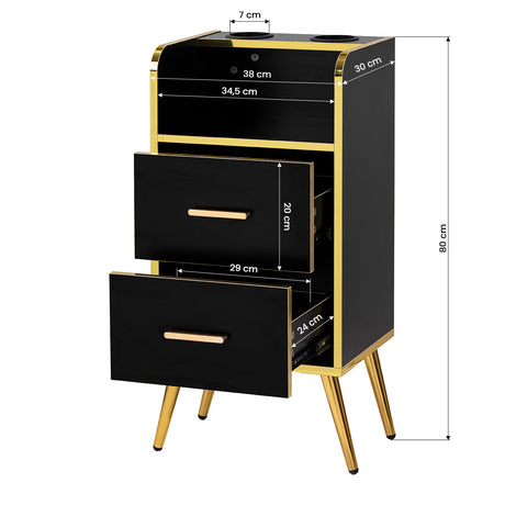 Gabbiano Hairdressing Helper Trix gold black - BVShop