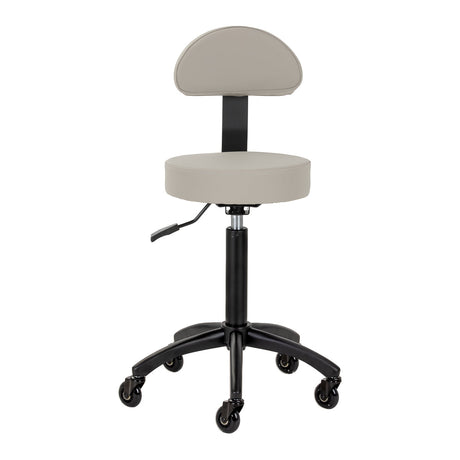 Gabbiano hairdressing stool D026 grey-beige - BVShop