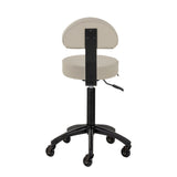 Gabbiano hairdressing stool D026 grey-beige - BVShop