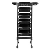 Gabbiano hairdressing trolley fx11-5 black - BVShop