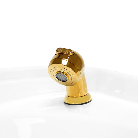 Gabbiano hairdressing wash unit Berlin gold white - BVShop