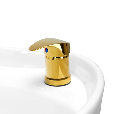Gabbiano hairdressing wash unit Berlin gold white - BVShop