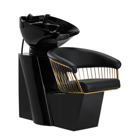 Gabbiano hairdressing wash unit Lille-M gold black - BVShop