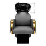 Gabbiano hairdressing wash unit Malaga gold gray - BVShop