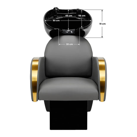 Gabbiano hairdressing wash unit Malaga gold gray - BVShop