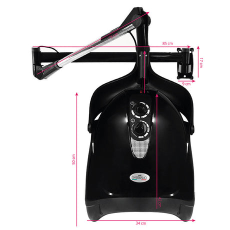 Gabbiano hanging dryer hood DX-201w one speed black - BVShop