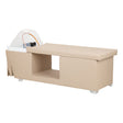 Gabbiano Head Spa Maldives hair washing bed in beige, featuring a comfortable design for relaxing hair treatments.