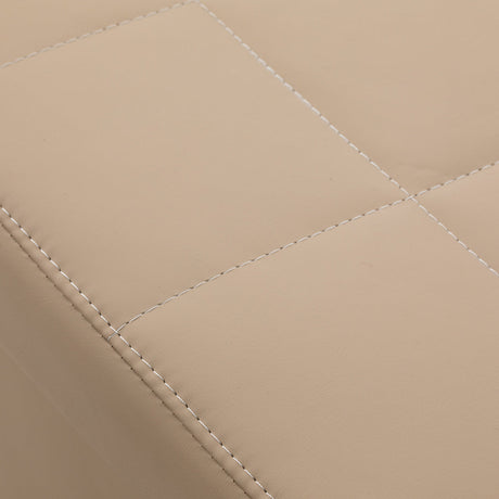 Gabbiano Head Spa Maldives hair washing bed in beige with ergonomic design and padded surface for comfortable hair washing.