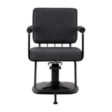 Gabbiano Katania Loft Old Leather hairdressing chair black - BVShop