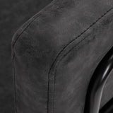 Gabbiano Katania Loft Old Leather hairdressing chair black - BVShop