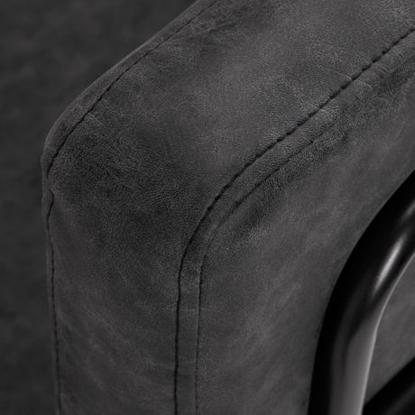 Gabbiano Katania Loft Old Leather hairdressing chair black - BVShop