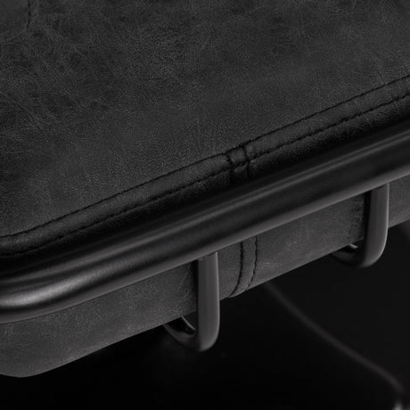 Gabbiano Katania Loft Old Leather hairdressing chair black - BVShop