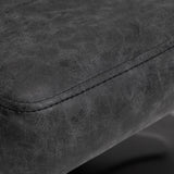 Gabbiano Katania Loft Old Leather hairdressing chair black - BVShop