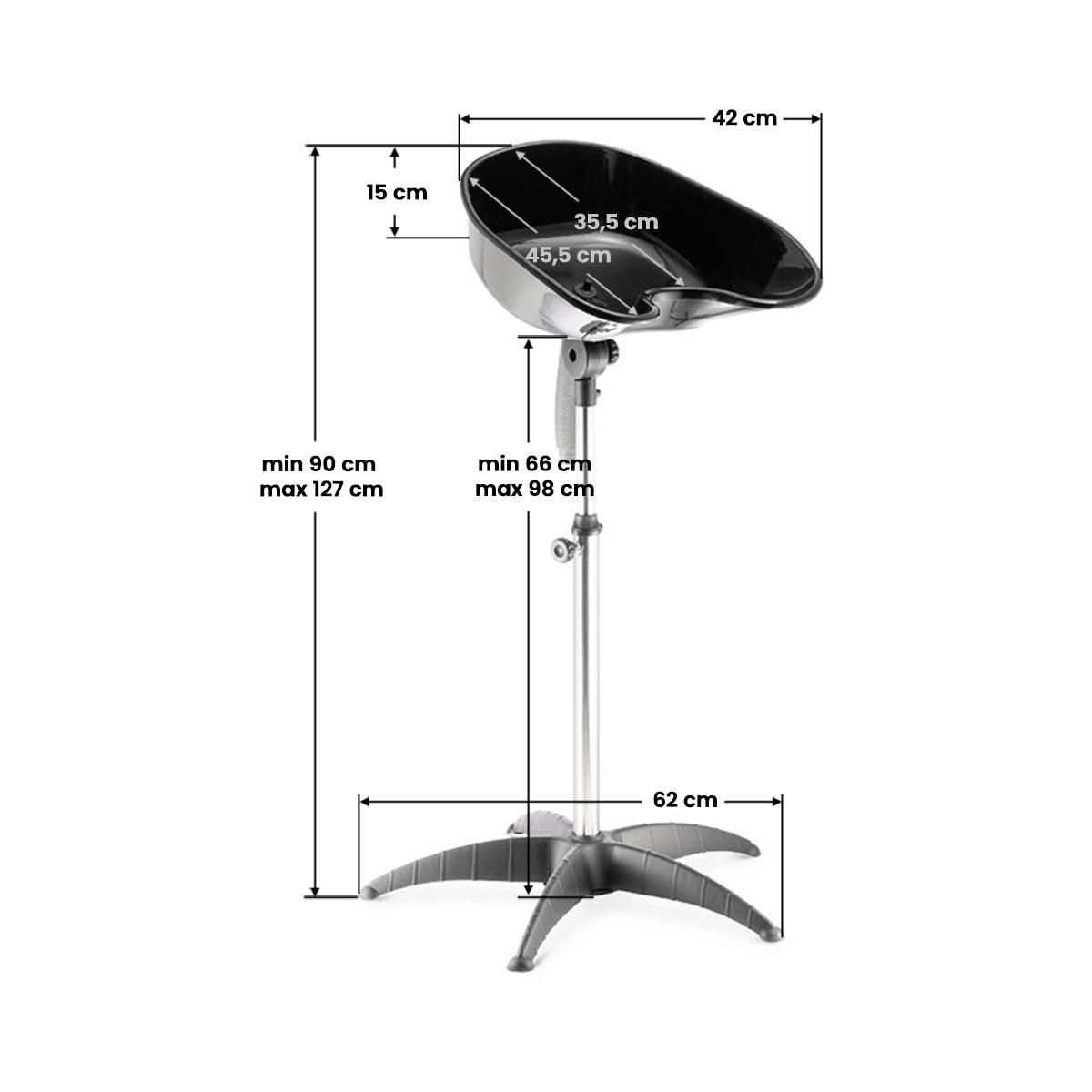 Gabbiano portable hairdresser wash unit ft35 - BVShop