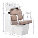 Gabbiano Porto hair wash unit white beige - BVShop