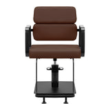Gabbiano Porto hairdressing chair black chocolate - BVShop