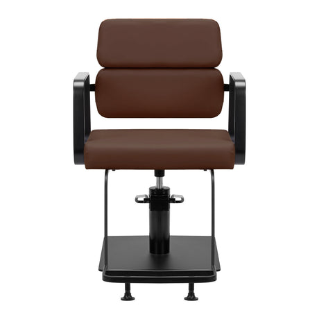 Gabbiano Porto hairdressing chair black chocolate - BVShop
