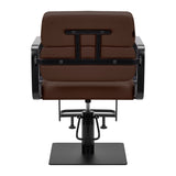 Gabbiano Porto hairdressing chair black chocolate - BVShop