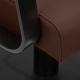 Gabbiano Porto hairdressing chair black chocolate - BVShop