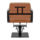 Gabbiano Porto hairdressing chair black orange - BVShop