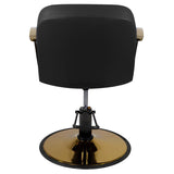 Gabbiano styling chair golden Bologna black - BVShop