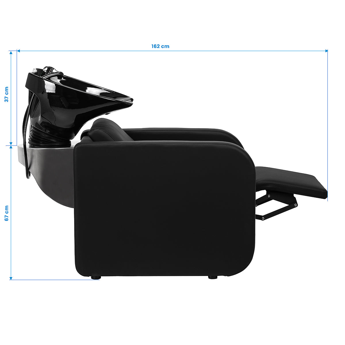 Gabbiano Sylvia hairdressing wash station black - BVShop