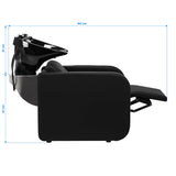 Gabbiano Sylvia hairdressing wash station black - BVShop