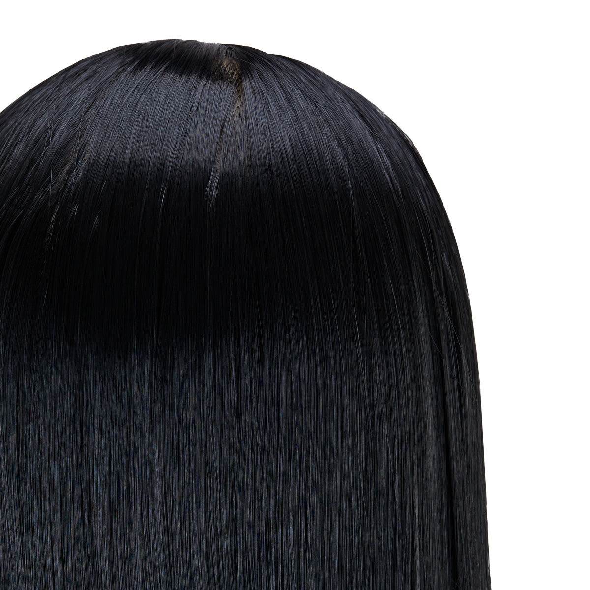 Gabbiano WZ2 hairdressing training head, synthetic hair, color 1#, length 24" - BVShop