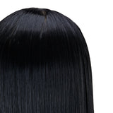 Gabbiano WZ2 hairdressing training head, synthetic hair, color 1#, length 24" - BVShop