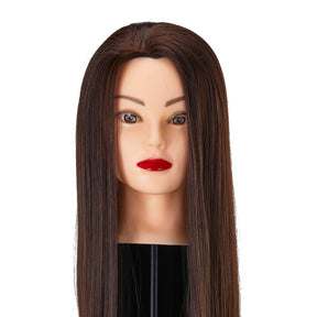 Gabbiano WZ2 hairdressing training head, synthetic hair, color 4#, length 24" - BVShop