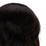 Gabbiano WZ3 hairdressing training head, natural hair, color 1#, length 8" - BVShop