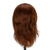 Gabbiano WZ4 training head with beard, natural hair, color 4#, length 8"+6" - BVShop