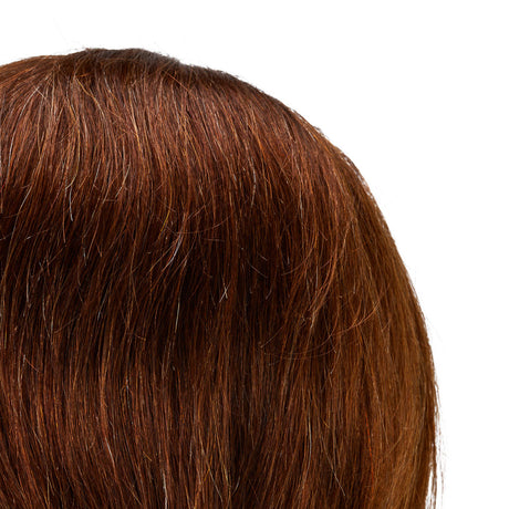 Gabbiano WZ4 training head with beard, natural hair, color 4#, length 8"+6" - BVShop