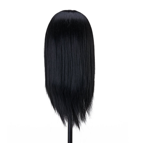 Gabbiano WZ4 training head with beard, synthetic hair, color 1#, length 8"+6" - BVShop