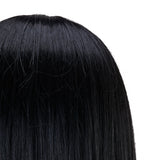 Gabbiano WZ4 training head with beard, synthetic hair, color 1#, length 8"+6" - BVShop