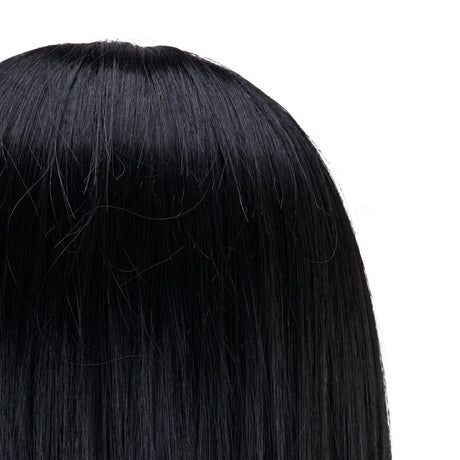 Gabbiano WZ4 training head with beard, synthetic hair, color 1#, length 8"+6" - BVShop