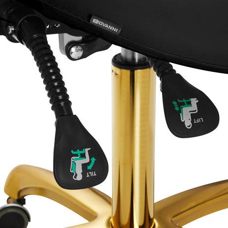 Giovanni cosmetic stool 1004 gold black - BVShop