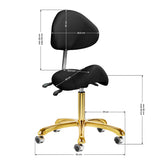 Giovanni cosmetic stool 1004 gold black - BVShop