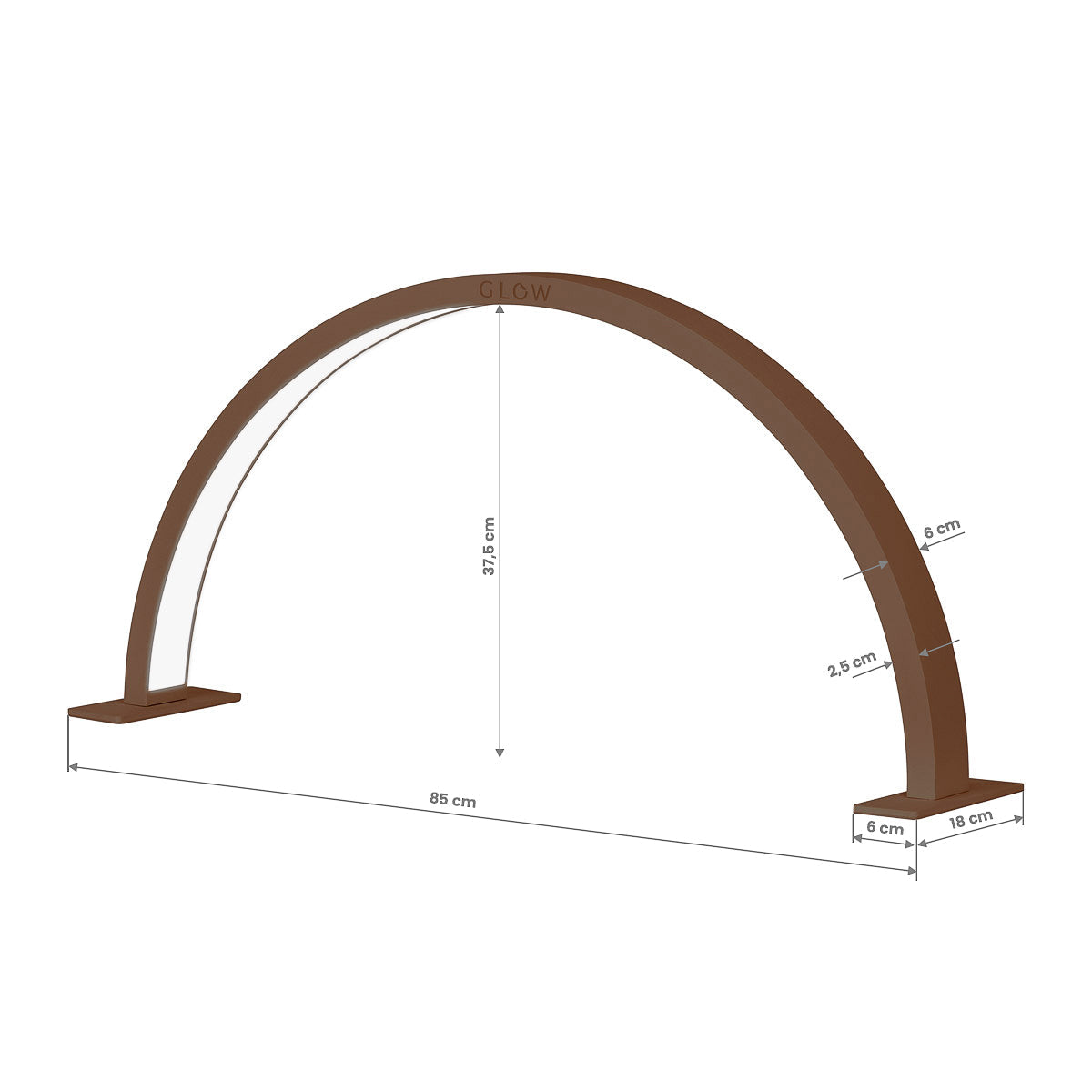 GLOW ARCHE II manicure lamp brown - BVShop
