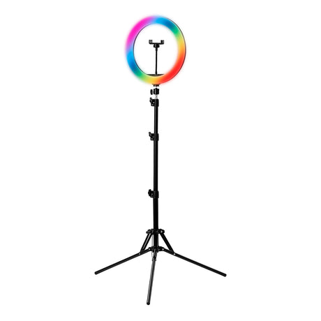 GLOW ring lamp ring RGB 13" bsc with tripod 10W - BVShop