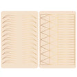 Golden Line 3D Double-sided Ombre Eyebrow Practice Skin 218x140x15mm - BVShop