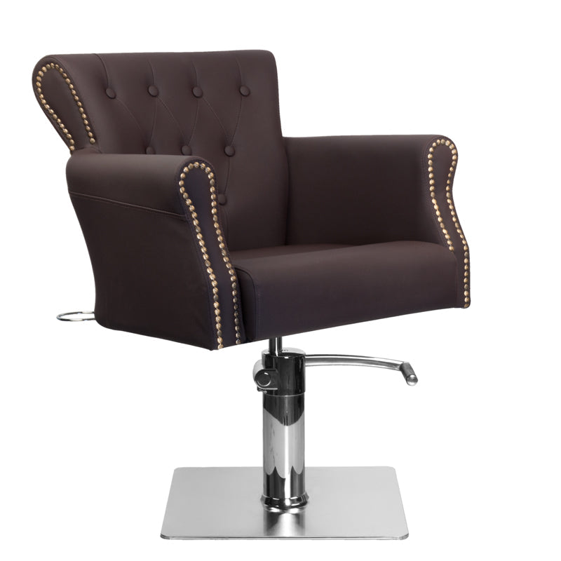 Hair system barber chair ber 8541 brown - BVShop