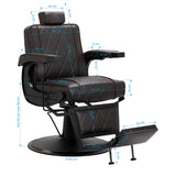 Hair System barber chair BM88066B brown - BVShop