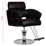 Hair system hs02 barber chair black - BVShop